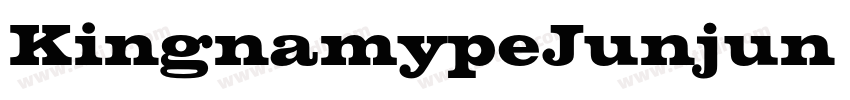 KingnamypeJunjun Bol字体转换